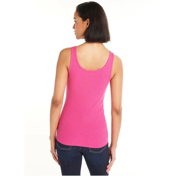 Barbie Pink Ribbed Tank Top - Picture 3 of 11